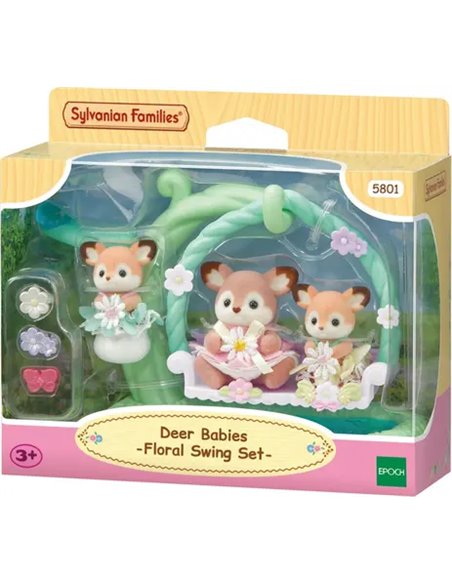 SYLVANIAN FAMILIES -LES BEBES BICHE ET BALANCELLE -SYLVANIAN TOUT POUR LES BEBE