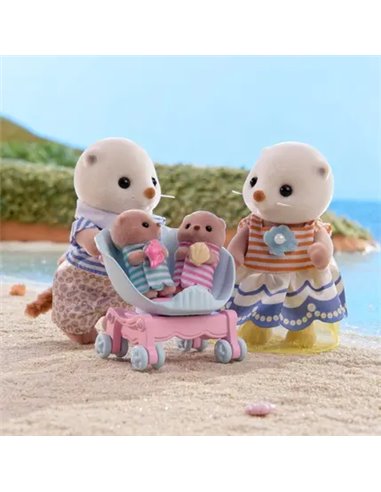 LA FAMILLE LOUTRE DE MER - SYLVANIAN FAMILLES