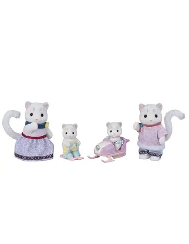 SYLVANIAN FAMILIES -LA FAMILLE PANTHERE DES NEIGES - SYLVANIAN FAMILLES