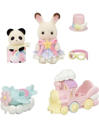 SYLVANIAN FAMILIES -LE PETIT TRAIN DES NUAGES -SYLVANIAN VEHICULES