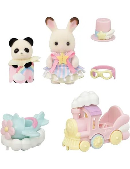 SYLVANIAN FAMILIES -LE PETIT TRAIN DES NUAGES -SYLVANIAN VEHICULES