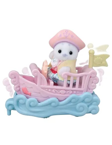 SYLVANIAN FAMILIES - LE PETIT TRAIN DE LA MER -SYLVANIAN VEHICULES