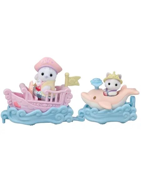 SYLVANIAN FAMILIES - LE PETIT TRAIN DE LA MER -SYLVANIAN VEHICULES