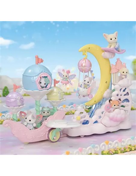 SYLVANIAN FAMILIES -LE BATEAU FLORAL - SYLVANIAN VEHICULES