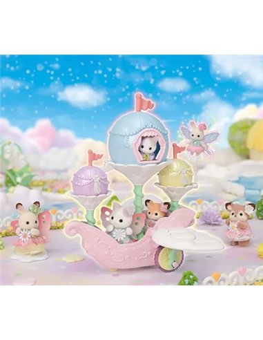 SYLVANIAN FAMILIES -LE BATEAU FLORAL - SYLVANIAN VEHICULES