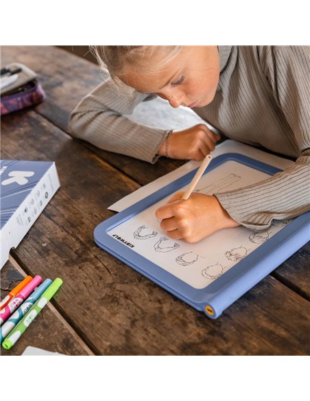 K-DRAW-PRO Tablette lumineuse nomade bleu Manga - KIDYWOLF