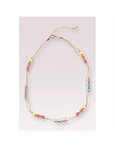 Boutique golden rainbow necklace - great pretenders