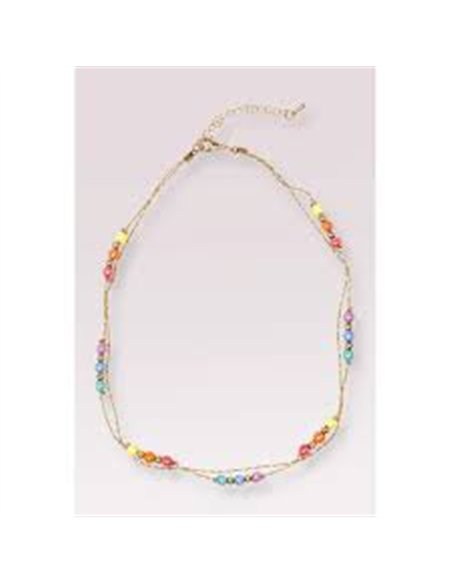 Boutique golden rainbow necklace - great pretenders