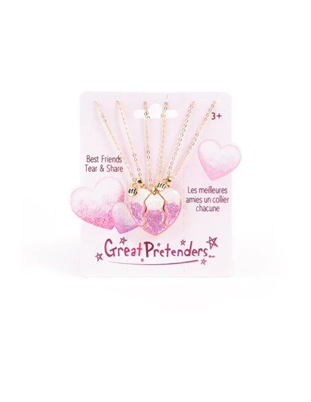 Collier meilleures amies, à partager (3 pcs) - great pretenders