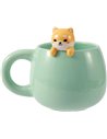 Tasse en Céramique avec breloque chien SHIBA - itotal