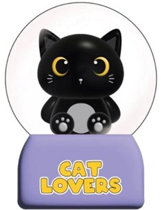 Boule à niege chat noir - itotal