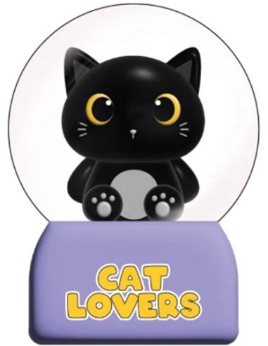 Boule à niege chat noir - itotal