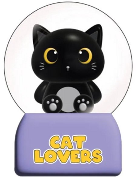 Boule à niege chat noir - itotal