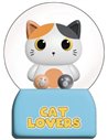 Boule à niege chat blanc et orange - itotal