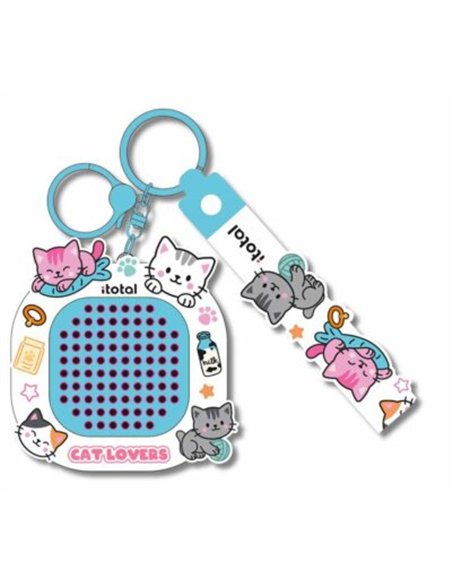Porte-clés puzzle chats - itotal