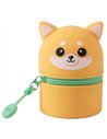 Mini trousse en silicone kawaii - chien shiba - itotal