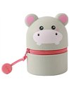 Mini trousse en silicone kawaii - hippo- itotal