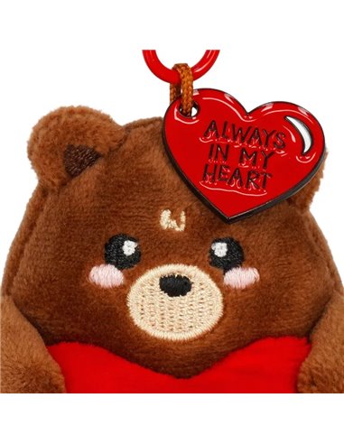 PLUSH KEY RING - SUPER SOFT! - TINY - TEDDY BEAR - Legami