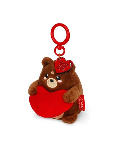 PLUSH KEY RING - SUPER SOFT! - TINY - TEDDY BEAR - Legami