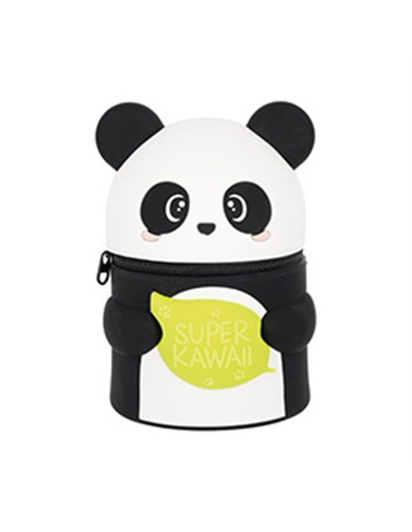 Super Kawaii - 2-in-1 Silicone Pencil Case - Panda - LEGAMI