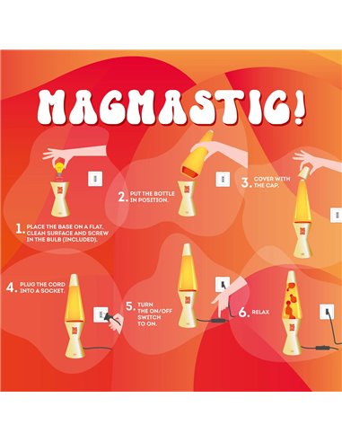 Lampe à Lave Gold - Magmastic! - LEGAMI