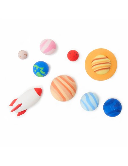 Set de 9 Gommes - Système solaire - LEGAMI