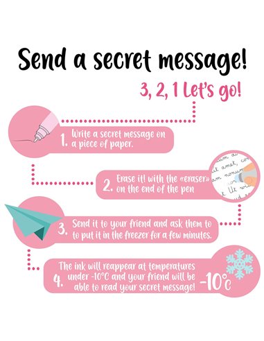 Set de 2 Stylos à Encre effaçables - SECRET HTS I LOVE YOU 2026 - Edition limitée St Valentin 2026 - LEGAMI