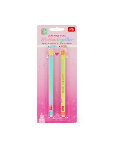 Set de 2 Stylos à Encre effaçables - SECRET HTS I LOVE YOU 2026 - Edition limitée St Valentin 2026 - LEGAMI