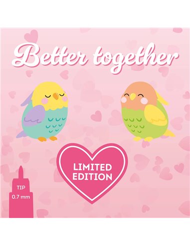 Set de 2 Stylos à Encre effaçables - SECRET HTS I LOVE YOU 2026 - Edition limitée St Valentin 2026 - LEGAMI