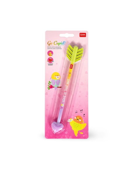 Crayon avec deux Gommes Parfumées - Go Cupid! - Saint Valentin 2026 - Legami