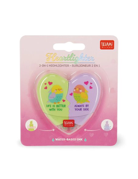 Surligneur 2 en 1 - Heartlighter - Saint Valentin 2026 - Legami