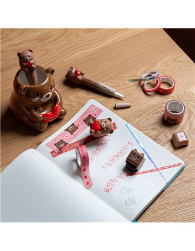 Stylo Gel Anti-stress teddy bear - Edition limitée St Valentin - LEGAMI