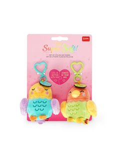2 Porte-clés avec Peluche - Super Soft! - Tiny - Saint Valentin 2026 - LEGAMI