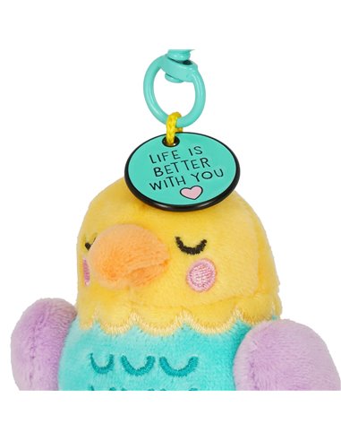 2 Porte-clés avec Peluche - Super Soft! - Tiny - Saint Valentin 2026 - LEGAMI