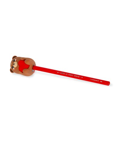 Taille-crayon Lumineux Avec Réservoir - Teddy Bear - Sharpening is Magic - Saint Valentin 2026 - Legami