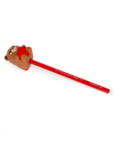 Taille-crayon Lumineux Avec Réservoir - Teddy Bear - Sharpening is Magic - Saint Valentin 2026 - Legami