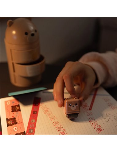 Tampon Rouleau Décoratif - Deco Roller Stamp - TEDDY BEAR - Saint valentin 2026 - LEGAMI