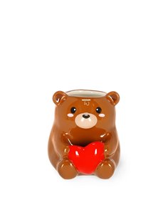 CERAMIC PEN HOLDER - DESK FRIENDS - TEDDY BEAR - Legami
