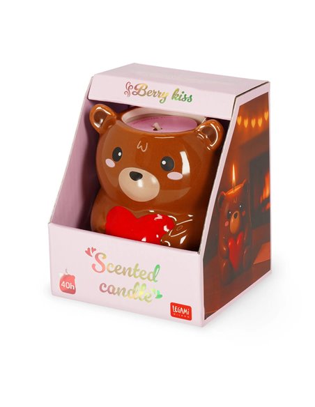 SCENTED CANDLE - TEDDY BEAR  BERRY KISS 250GR - Legami