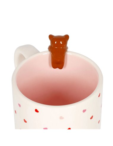 STONEWARE MUG - TOO CUTE TO HANDLE - TEDDY BEAR  350 ML - Legami