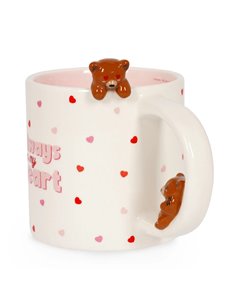 STONEWARE MUG - TOO CUTE TO HANDLE - TEDDY BEAR  350 ML - Legami 2