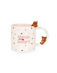 STONEWARE MUG - TOO CUTE TO HANDLE - TEDDY BEAR  350 ML - Legami