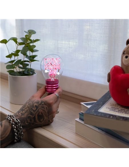 Lampe Décorative de Table en Forme d’Ampoule - Love is in the Air - Bulb Fiction - Saint Valentin 2026 - LEGAMI