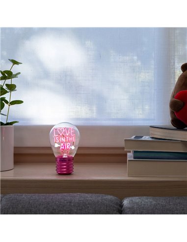 Lampe Décorative de Table en Forme d’Ampoule - Love is in the Air - Bulb Fiction - Saint Valentin 2026 - LEGAMI