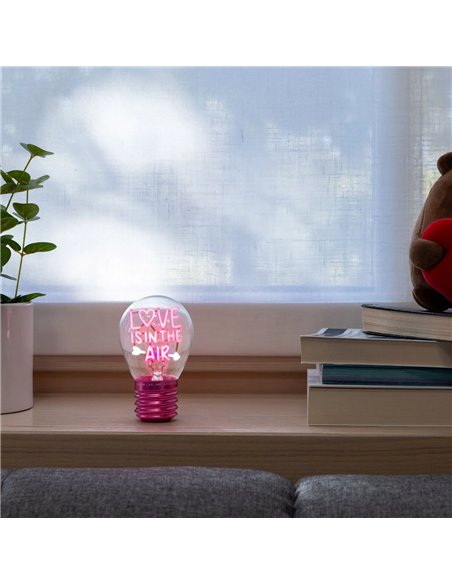 Lampe Décorative de Table en Forme d’Ampoule - Love is in the Air - Bulb Fiction - Saint Valentin 2026 - LEGAMI