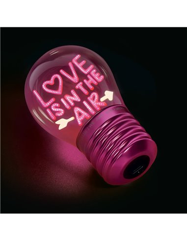 Lampe Décorative de Table en Forme d’Ampoule - Love is in the Air - Bulb Fiction - Saint Valentin 2026 - LEGAMI