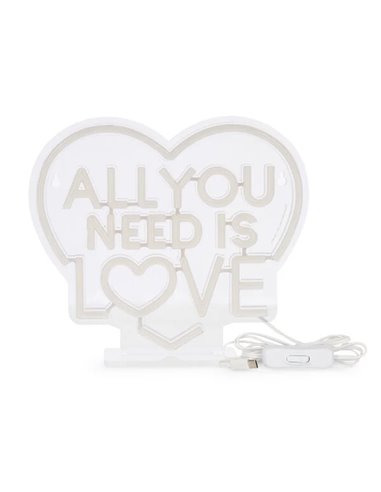Lampe LED à Effet Néon - All You Need is Love - It’s a Sign - Saint Valentin 2026 - LEGAMI