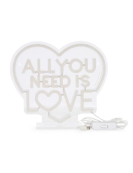 Lampe LED à Effet Néon - All You Need is Love - It’s a Sign - Saint Valentin 2026 - LEGAMI