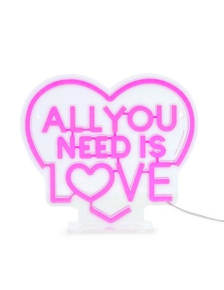 Lampe LED à Effet Néon - All You Need is Love - It’s a Sign - Saint Valentin 2026 - LEGAMI