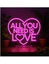 Lampe LED à Effet Néon - All You Need is Love - It’s a Sign - Saint Valentin 2026 - LEGAMI